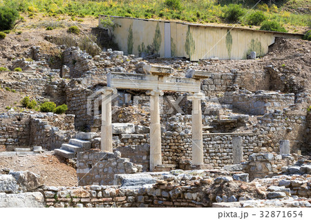 The ruins of the ancient antique city of Ephesus t The ruins of the ancient antique city of Ephesus t 32871654