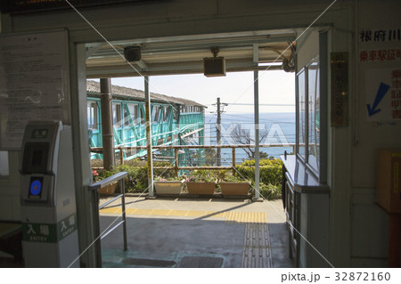 根府川駅　無人駅　聖地巡礼 32872160