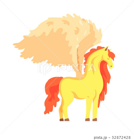 Beautiful pegasus winged horse, mythical and 32872428