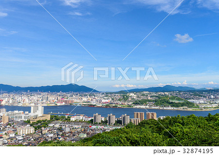 夏の高塔山からの眺め 夏の高塔山からの眺め 32874195
