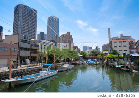 東京 佃小橋 東京 佃小橋 32876358