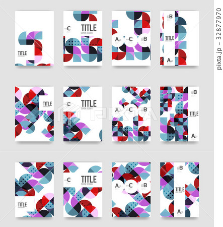 Set of brochure cover templates Set of brochure cover templates 32877970