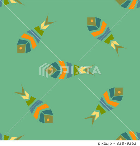 Flock of fish mosaic seamless pattern Flock of fish mosaic seamless pattern 32879262