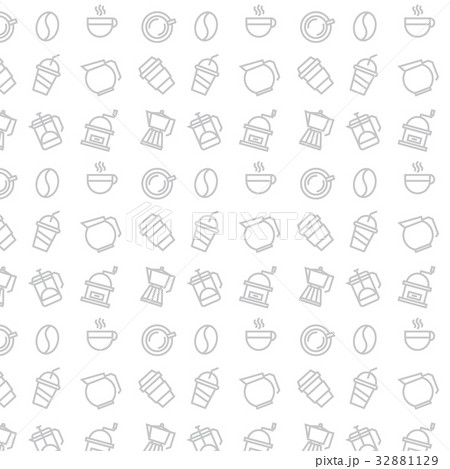 Vector geometric coffee pattern. Hipster fashion Vector geometric coffee pattern. Hipster fashion 32881129