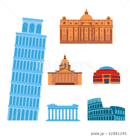 Euro trip tourism travel design famous building 32881295