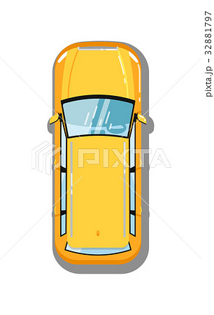 Modern universal car top view icon 32881797