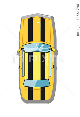 Muscle car top view icon 32881798