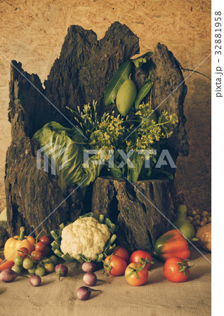 still life Vegetables, Herbs and Fruits. still life Vegetables, Herbs and Fruits. 32881958