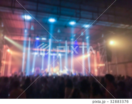 Abstract blurred of concert in small club . 32883376