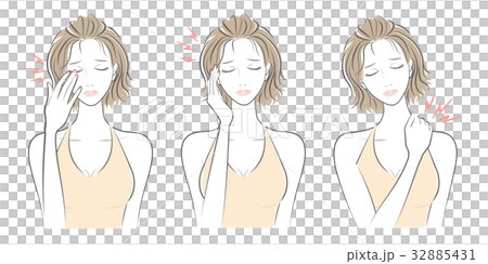 Female facial expression 32885431