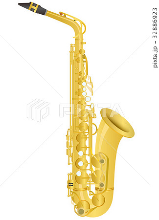 Alto Saxophone Stock Illustration