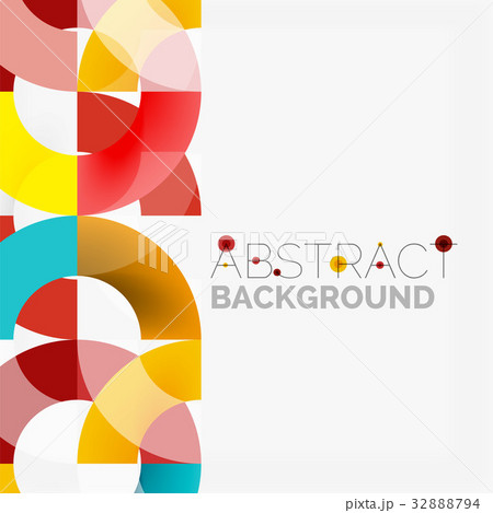 Colorful rings on grey background, modern 32888794