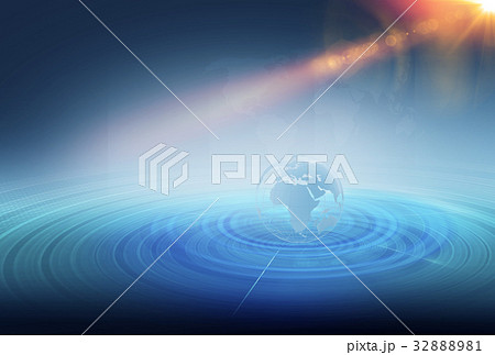 Wireframe earth globe inside multiple lines 32888981