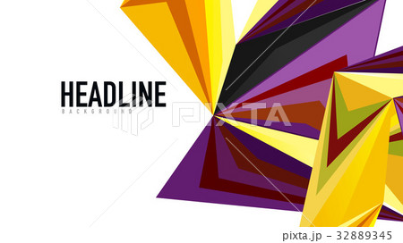 Modern triangle presentation template 32889345