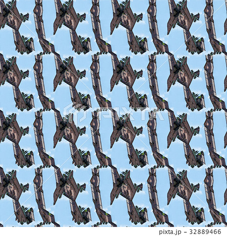 abstract sky and bricks seamless pattern 32889466