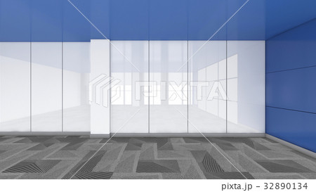 Modern Empty Room, 3d render interior design, mock up illustrati 32890134