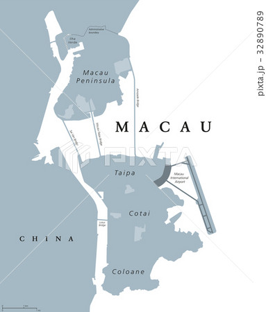 Macau political map 32890789