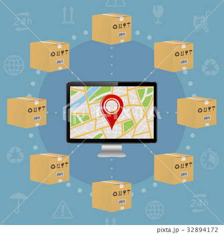 Shipping parcel tracking order design Shipping parcel tracking order design 32894172