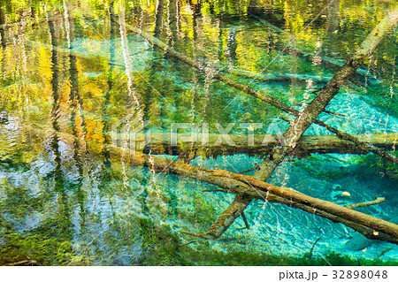 《北海道》神の子池《秋》 32898048