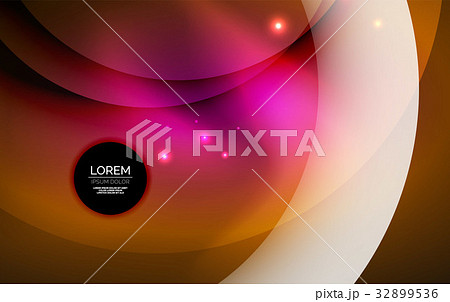 Overlapping circles on glowing abstract background 32899536