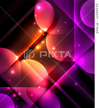 Vector glowing geometric shapes background 32899549