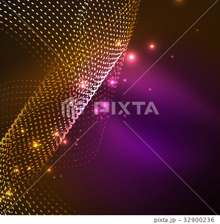 Vector wave particles background 32900236