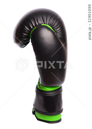 one black boxing mitts on a white background one black boxing mitts on a white background 32901099