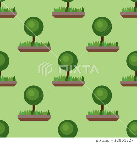 Leaves of green trees seamless pattern vector Leaves of green trees seamless pattern vector 32901527