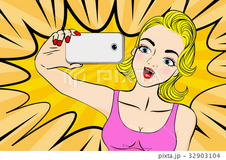 pop of cartoon woman 32903104