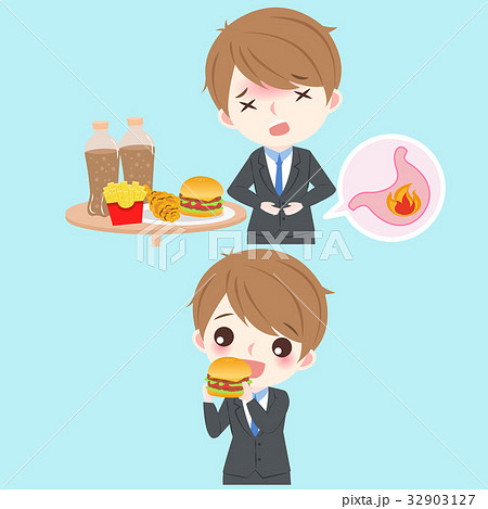 businessman with heartburn 32903127