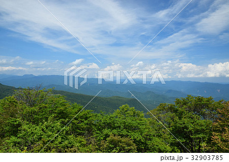 長七郎山から皇海山方面を見る 長七郎山から皇海山方面を見る 32903785