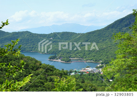 登山道から見た大沼 登山道から見た大沼 32903805