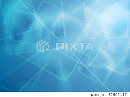 Abstract bright blue glossy squares background 32905157