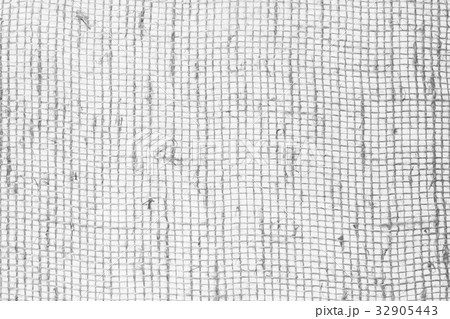 Burlap fabric black and white texture Burlap fabric black and white texture 32905443