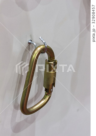 a carabiner hang in the air 32908457