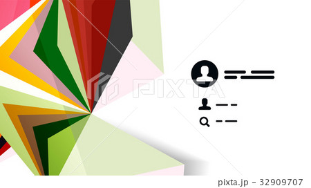 Modern triangle presentation template 32909707