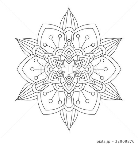 Flower Mandala vector illustration 32909876