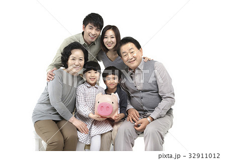 家族 ファミリー 貯金箱 32911012