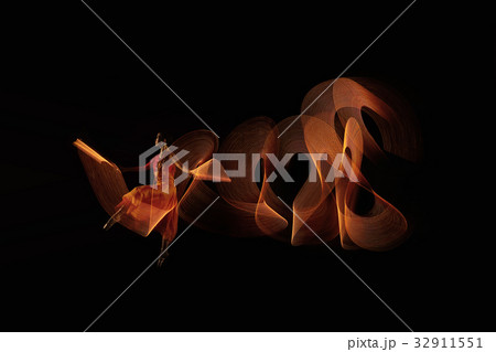 Portrait of ballerina dancer with lights effect 32911551