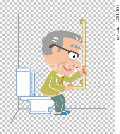 插图素材: 扶手栏杆休息室老人例证