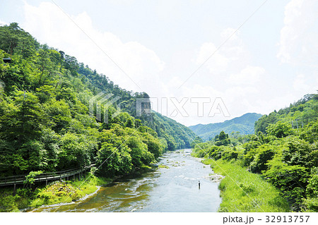夢想滝　矢祭町　久慈川 32913757