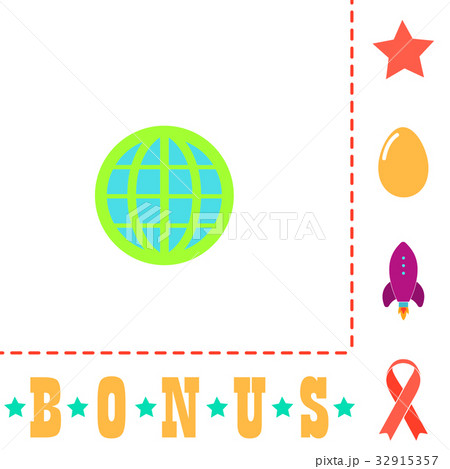 Earth Globe computer symbol Earth Globe computer symbol 32915357