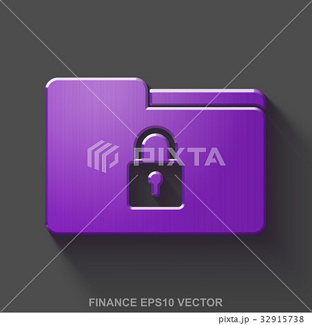 Flat metallic business 3D icon. Purple Glossy Flat metallic business 3D icon. Purple Glossy 32915738