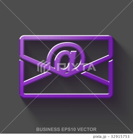 Flat metallic finance 3D icon. Purple Glossy Metal Flat metallic finance 3D icon. Purple Glossy Metal 32915753