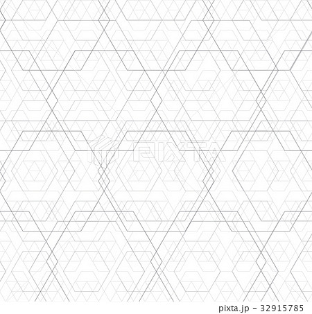 Abstract black and white hexagon outline overlap 32915785