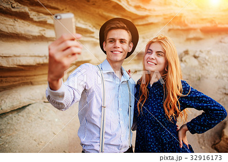Attractive man with a beautiful woman Attractive man with a beautiful woman 32916173