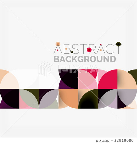 Modern geometrical abstract background circles Modern geometrical abstract background circles 32919086