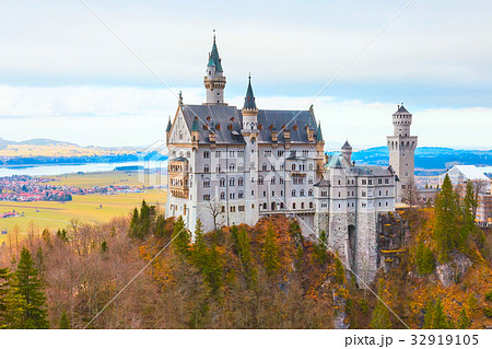 Neuschwanstein Castle the famous castle in Germany Neuschwanstein Castle the famous castle in Germany 32919105