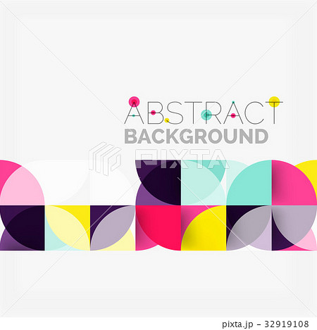 Modern geometrical abstract background circles 32919108