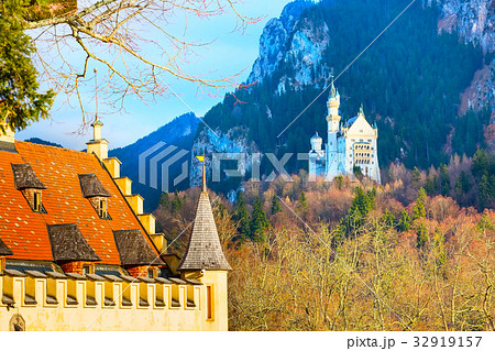 Famous bavaria landmark Neuschwanstein Castle in 32919157